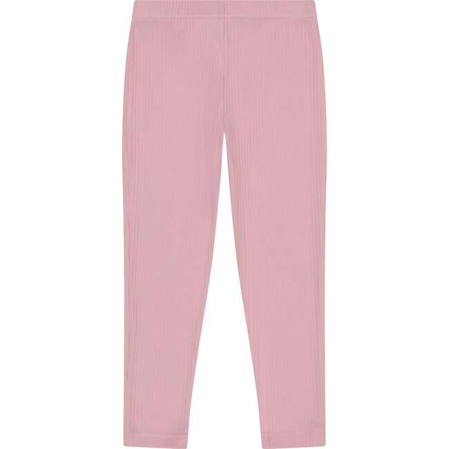 Ribbed Knit Leggings, Light Pink