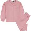 Rosie Striped 2-Piece Lounge Set, Pink - Loungewear - 1 - thumbnail