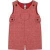 Jack Boys Houndstooth Check Classic Romper, Red - Rompers - 1 - thumbnail