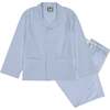 Tucker Striped 2-Piece Lounge Set, Blue - Loungewear - 1 - thumbnail