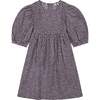 Nellie Girls Mini Hearts Print Empire Waist Dress, Pink - Dresses - 1 - thumbnail