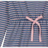 Lila Tween Striped Drawstring Dress, Blue And Pink - Dresses - 2