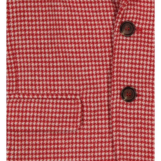 Mac Boys Houndstooth Check Classic Blazer, Red - Blazers & Sport Coats - 2