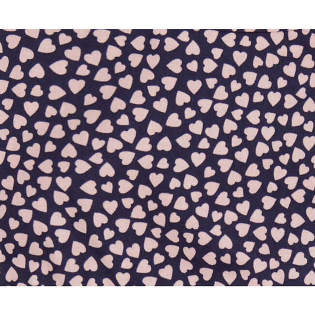 Nellie Girls Mini Hearts Print Empire Waist Dress, Pink - Dresses - 2
