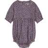 Eloise Baby Mini Hearts Print Romper, Pink Hearts - Rompers - 1 - thumbnail