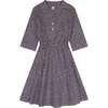 Gabriela Mini Hearts Print Circle Skirt Dress, Pink - Dresses - 1 - thumbnail