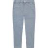 Alex Boys Heringbone Check Flat Front Pants, Blue - Pants - 1 - thumbnail