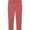 Alex Boys Houndstooth Check Flat Front Pants, Red - Pants - 1 - thumbnail