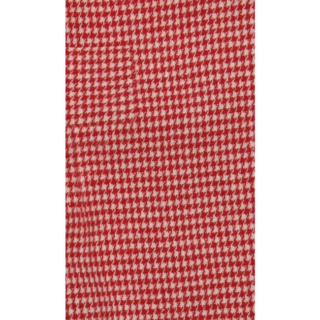 Alex Boys Houndstooth Check Flat Front Pants, Red - Pants - 2