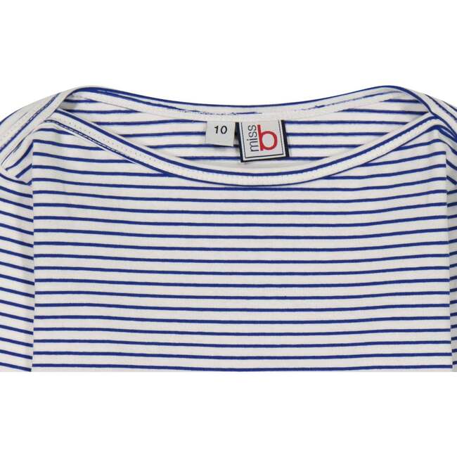 Bateau Tween Striped Tee, Blue - T-Shirts - 2