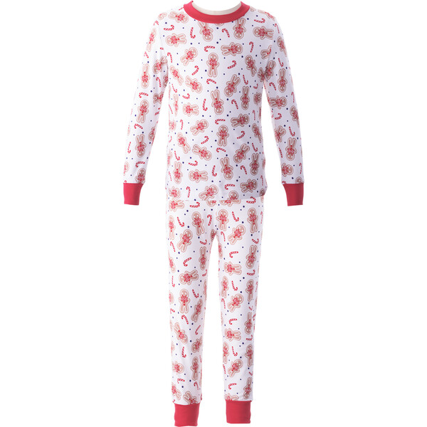 Gingerbread Pajamas, Red - Rachel Riley Sleepwear | Maisonette