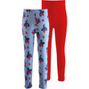 Strawberry Print Leggings, Multicolors (Pack Of 2) - Leggings - 2