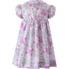 Floral Print Button-Front Dress & Bloomers, Lilac - Dresses - 2