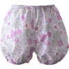 Floral Print Button-Front Dress & Bloomers, Lilac - Dresses - 3