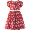 Classic Polka Dot Bow Dress, Red - Dresses - 1 - thumbnail