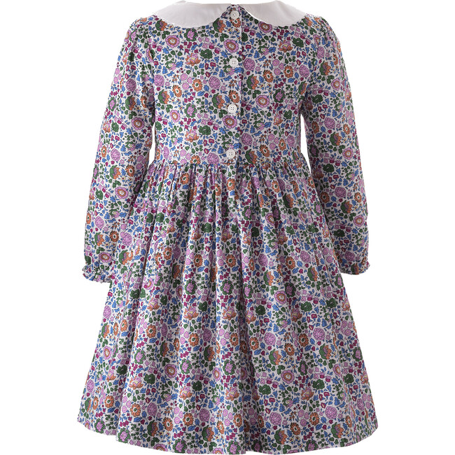 Ditsy Floral Print Collared Dress, Pink - Dresses - 2