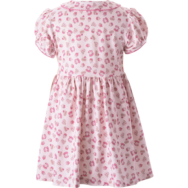 Cupcake Print Jersey Dress, Pink - Dresses - 2