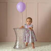 Floral Print Button-Front Dress & Bloomers, Lilac - Dresses - 4