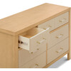 Eloise 7-Drawer Assembled Dresser, Honey And Performance Sand Eco-Weave - Dressers - 3