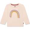 Rainbow Baby Tshirt, Soft Pink and Rainbow - T-Shirts - 1 - thumbnail