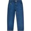 Flower Pocket Kid Jeans, Denim Embroidery - Jeans - 4