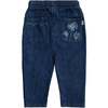 Flower Pocket Baby Jeans, Denim Embroidery - Jeans - 3