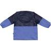 Colorblock Kid Raincoat, Peri Blue Navy - Raincoats - 3