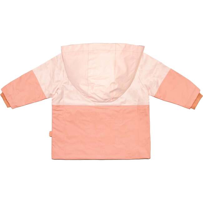 Colorblock Kid Raincoat, Soft Pink Terracoral - Raincoats - 5