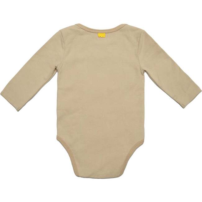 Squirrel Baby Bodysuit, Beige - Onesies - 4