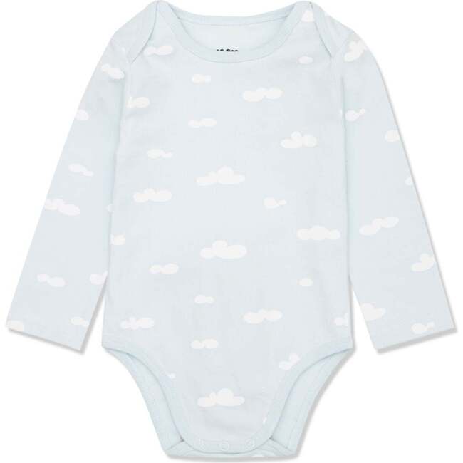 Cloud Baby Bodysuit, Mist and White