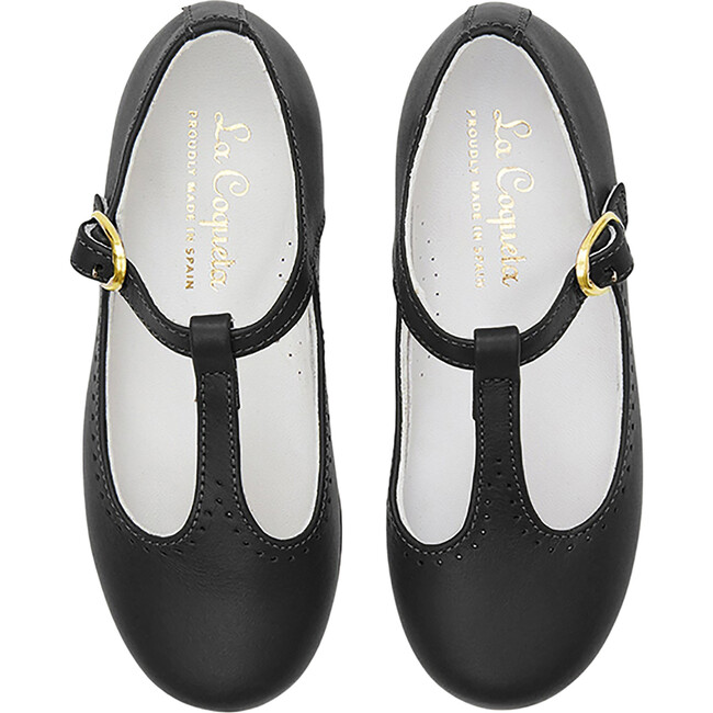T-Bar Shoes, Black - Dress Shoes - 1