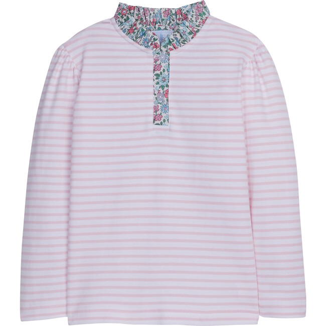 Long Sleeve Striped Hastings Polo, Canterbury Floral