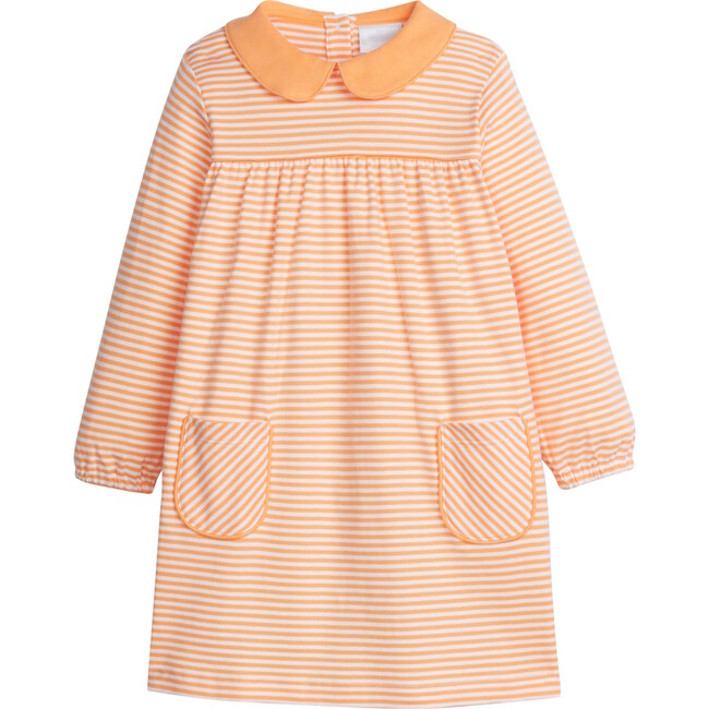 Evelyn Dress, Orange Stripe