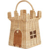 Rattan Castle Bag, Natural - Easter Baskets - 1 - thumbnail