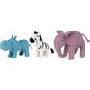 Holdie 3-Friends Animal Toy Set, Safari (Set Of 3) - Dolls - 1 - thumbnail