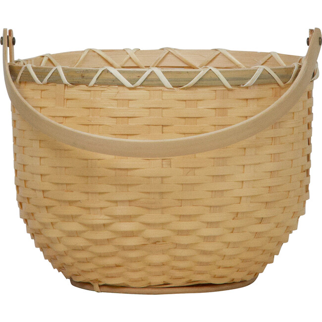 Blossom Big Bamboo Basket, Nude - Easter Baskets - 2