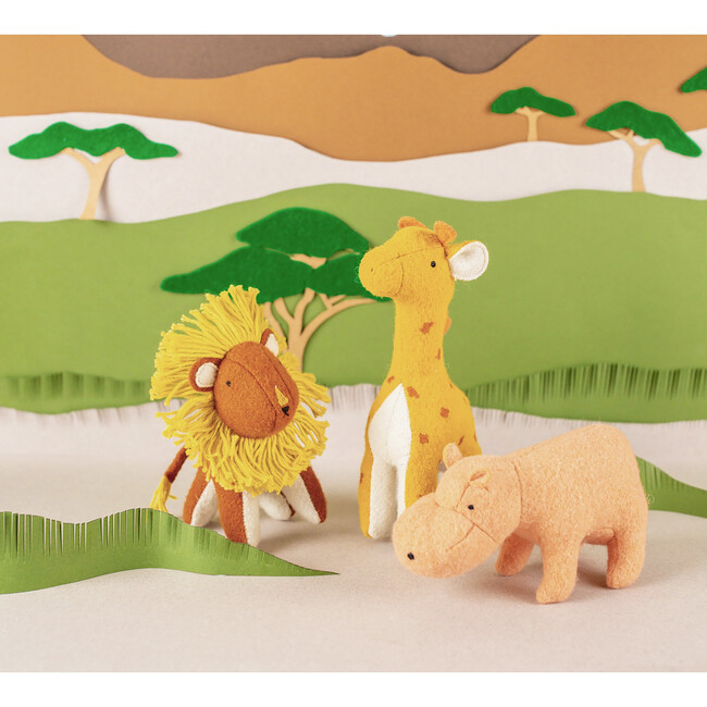 Holdie 3-Friends Animal Toy Set, Savannah (Set Of 3) - Dolls - 2