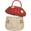 Rattan Mushroom Basket, Red - Easter Baskets - 3