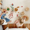 Blossom Small Bamboo Basket, Berry - Easter Baskets - 5
