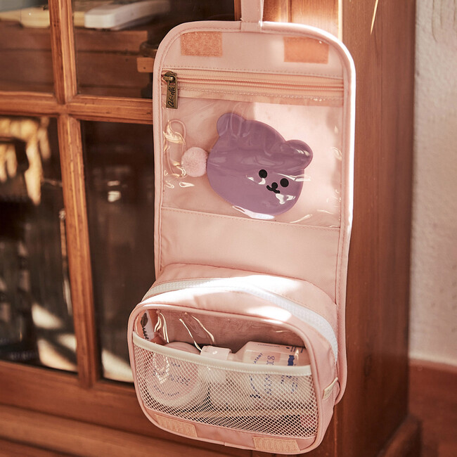 See-Ya Wash Bag, Pink Daisies - Bags - 7