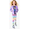 Classic Legging In Rainbow Stripe, Ivory Double Rainbow Stripe - Leggings - 2