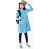 Explorer Dress In Stripe, Cornflower Multi Stripe - Dresses - 2