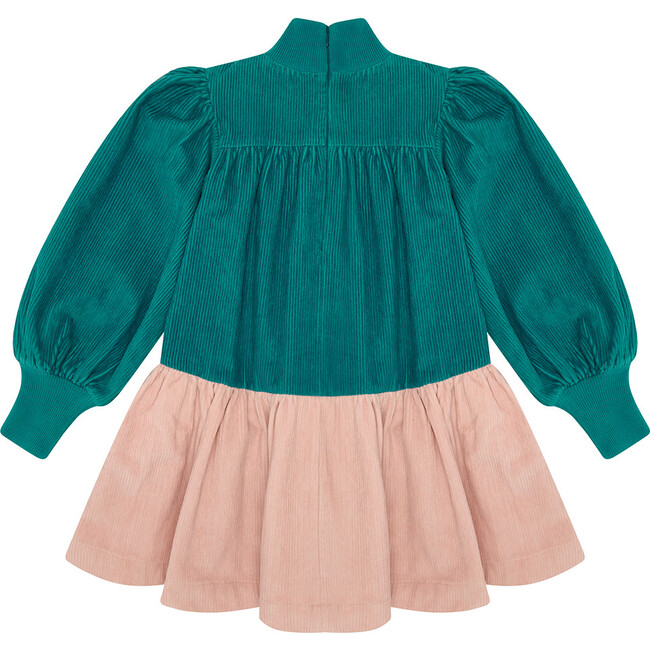 Double Whammy  Dress, Peacock & Rose Quartz - Dresses - 3