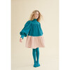 Double Whammy  Dress, Peacock & Rose Quartz - Dresses - 4