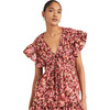 Women's Mesa Print Top in Terracotta Floral Print - Blouses - 1 - thumbnail