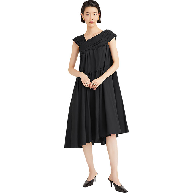 Women's Crane Dress in Black