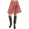 Women's Hill Print Skirt in Terracotta Floral Print - Skirts - 1 - thumbnail