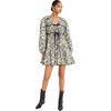 Women's Lasse Print Dress in Blue Floral Print - Dresses - 1 - thumbnail