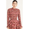 Women's Norra Print Top in Terracotta Floral Print - Blouses - 2