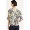 Women's Sol Print Top in Blue Floral Print - Blouses - 3